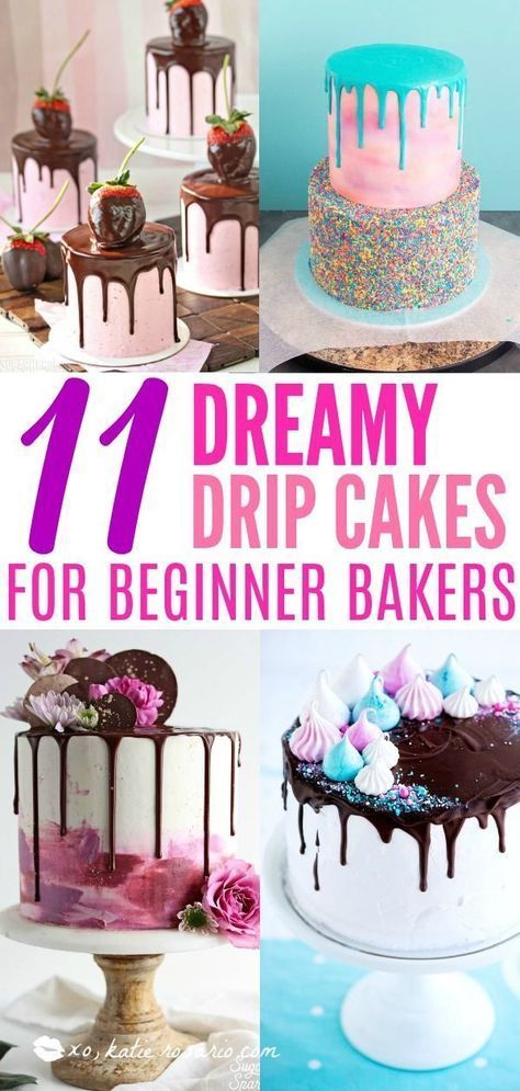 Drip Cake Recipes, Cold Cake, Cake Decorating For Beginners, Cake Decorating Classes, Zucchini Cake, Creative Cake Decorating, Drip Cake, Cake Frosting, Drip Cakes