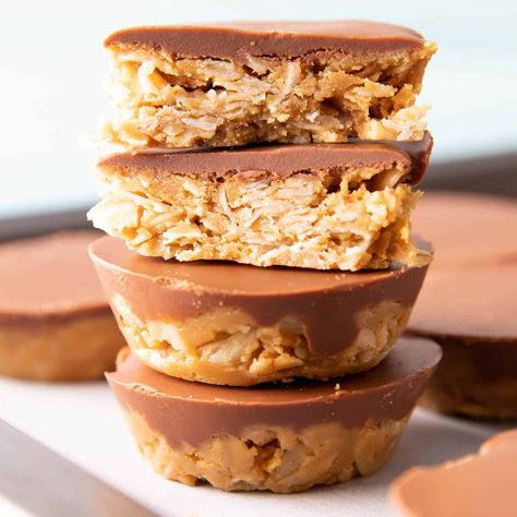 Peanut Butter Oatmeal Cups, Pb Oatmeal, Beaming Baker, Chocolate Peanut Butter Oatmeal, Smile Makers, Baked Oatmeal Cups, Chocolate Oatmeal Cookies, Peanut Butter No Bake, Peanut Butter Oatmeal Cookies