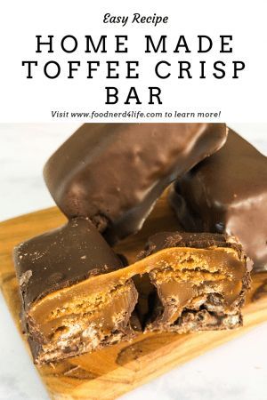 From www.foodnerd4life.com Home Made Toffee Crisp Bar Whole Toffee Crisp Bars, How To Make Toffee Bits, Coffee Crisp Bar, Homemade Toffee Bits, Coffee Toffee Bars, No Fail Toffee Recipe, Crunch Chocolate Bar, Toffee Crisp, Homemade Toffee