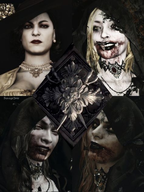 Alcina Dimitrescu And Her Daughters, Resident Evil Lady Dimitrescu Daughters, Lady Dimitrescu And Her Daughters, The Dimitrescu Sisters, Demetrescu Daughters, Resident Evil 8 Daughters, Resident Evil Dimitrescu Daughters, Resident Evil Sisters, Lady Dimitrescu Wallpaper