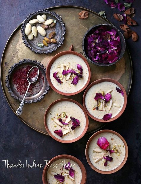 Thandai-Rice-Kheer-5-1000 Food Talk | Thandai Indian Rice Kheer ... Holi time of the year Persian Food Photography, Wedding Buffets, Hogwarts Oc, Indian Rice Pudding, Holi Recipes, Rice Kheer, Greenhouse Cafe, Indian Food Photography, Restaurant Aesthetic