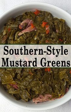 Glory Greens Recipe, Thanksgiving Greens, Mustard Greens Recipe Southern, Collard Greens Recipe Soul Food, Mixed Greens Recipe, Collar Greens, Mustard Greens Recipe, Greens Recipe Soul Food, Brandy Slush