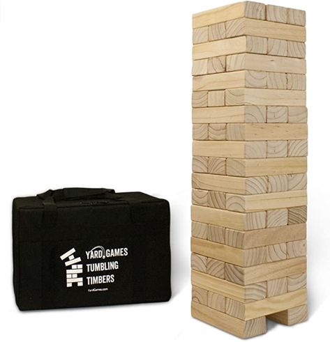 Yard Dice, Yard Game, Outdoor Party Games, Stack Game, Giant Jenga, Backyard Camping, Fun Board Games, Board Games For Kids, Entertaining Essentials