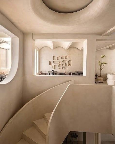 Wabi Sabi Restaurant, Concrete Effect Paint, Western Restaurant, Hotel Room Design, Clinic Design, Interior Stairs, Cafe Interior Design, Roof Design, Minimalist Interior