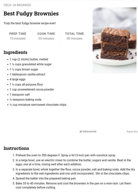 Good flavor and texture! Only used 3 eggs Brownie Recipes Homemade, Easy Brownies From Scratch, Easy Brownie Recipes, Quick Brownie Recipe, Best Fudgy Brownie Recipe, Homemade Brownies Recipe, Desserts Brownies, Easy Brownie Recipe, Black Color Hairstyles