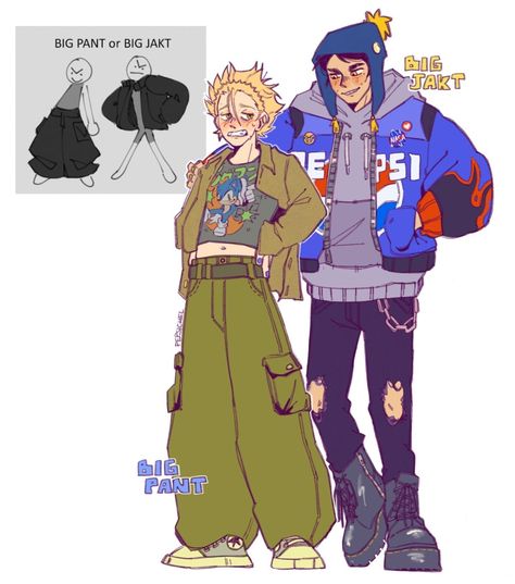 Big Pant, Big Jacket, Craig South Park, North City, Tweek South Park, Style South Park, Big Pants, Tweek And Craig, South Park Anime