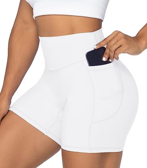 [Designed With Luxury And Functionality In Mind]: Pair these bike shorts with an oversized hoodie, sports bra or a cute cropped tank top to add polish to your workout outfit! These comfy bike shorts give you endless opportunities for styling and workouts. Endless Opportunities, Womens Bike, Workout Yoga, Yoga Workout, Shorts For Women, Flare Leggings, Active Shorts, Workout Outfit, Yoga Shorts