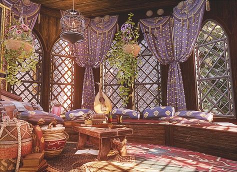 Sera's Room in Skyhold (Dragon Age) Dragon Age Skyhold, Skyhold Dragon Age Inquisition, Sera Dragon Age, Dragon Age Aesthetic, Fantasy Rooms, Fantasy House, Fantasy Places, Dragon Age, Environment Concept Art