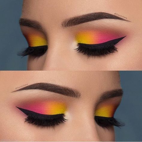 Love or Not? Double tap for this eye makeup from @denitslava Pink Eye Makeup Looks, Coachella Makeup, Make Up Designs, Mekap Mata, Drag Make-up, Video Makeup, Pink Eye Makeup, Smink Inspiration, Eye Makeup Steps