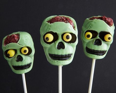 Zombie Cake Pops | Community Post: 12 Horrifingly Cute Zombie Treats You Need To Eat Right Now Zombie Cake Pops, Cake Pop Tutorial, Zombie Cake, Buckwheat Cake, Halloween Cake Pops, Cute Zombie, Halloween Zombie, Zucchini Cake, Salty Cake