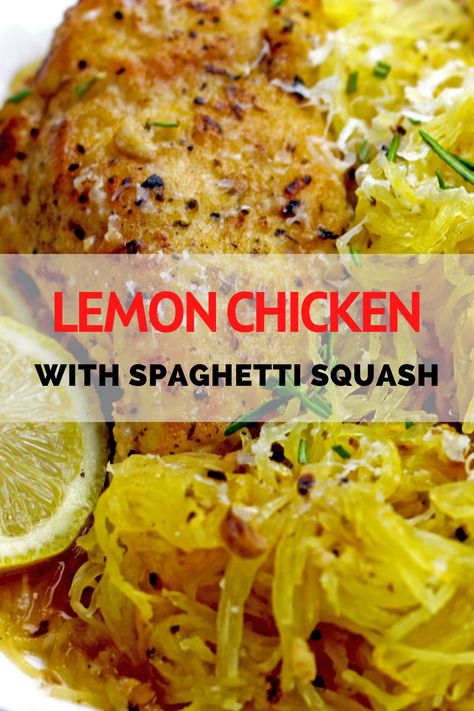 Spaghetti Squash Chicken Marsala, Chicken Thigh Spaghetti Squash, Spaghetti Squash Stir Fry Chicken, Chicken With Spaghetti Squash, Spagetti Squash Recipes With Chicken, Creamy Chicken Spaghetti Squash, Spaghetti Squash Recipes Healthy Clean Eating, Spaghetti Squash Turkey Recipes, Chicken Spagetti Squash