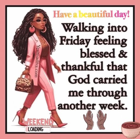 Happy Friday GIF - Happy friday - Discover & Share GIFs Happy Friday Gif, African American Inspiration, Friday Gif, Christian Good Morning Quotes, Good Morning Sister Quotes, Friday Morning Quotes, Strong Black Woman Quotes, Good Morning Sister, Black Inspirational Quotes