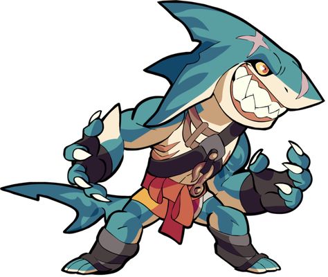 Brawlhalla Characters, Shark Character Design, Shark Character, Cartoon Crazy, Japanese Tattoo Art, Chibi Characters, Art Prompts, Creature Concept, Ben 10