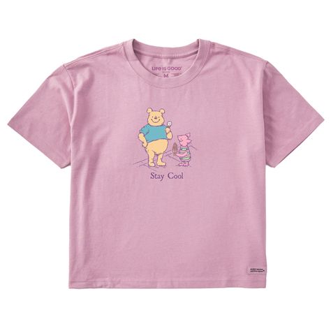 Women's Storybook Winnie & P Stay Cool Ice Cream Boxy Crusher Tee Cmas Gifts, Cool Ice Cream, Casual Trends, Cream Shorts, Family Tees, Graphic Tees Vintage, Matching Tees, Violet Purple, Fabric Tape