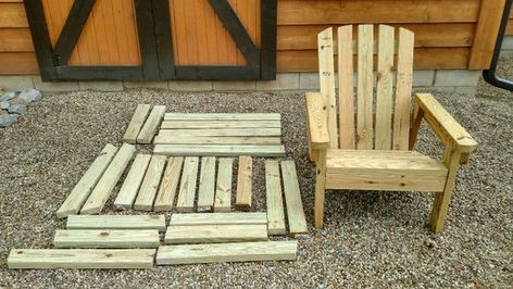 2x4 DIY Adirondack Chair Plans Simple Plans for a | Etsy Diy Adirondack Chair, Inexpensive Patio, Adirondack Chairs Diy, Adirondack Chair Plans, Fire Pit Chairs, Woodworking Furniture Plans, Pallet Decor, Patio Backyard, Diy Holz