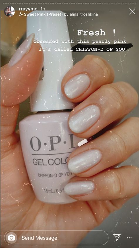 Milky Opi Colors, Opi Shimmer Gel Polish, Chiffon-d Of You Opi Gel, Engage Ment To Be Opi, Milky Nails Shellac, Opi Kiss The Bridegroom, Opi Bridal Nails, Opi Shimmer Nail Polish, Opi Pearl Nail Polish