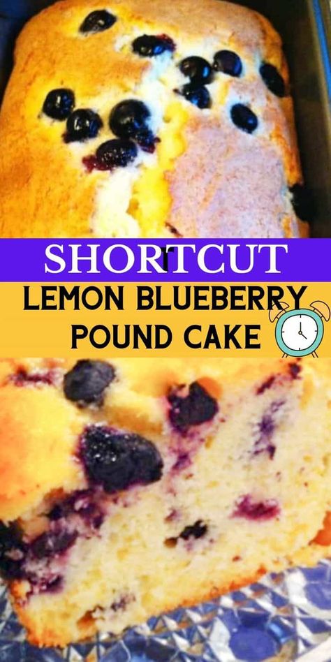 Lemon Pound Cake Recipes Using Cake Mix Boxes, Lemon Cake Mix Blueberry Pie Filling, Easy Lemon Blueberry Pound Cake, Blueberry Muffin Box Mix Recipes, Lemon Blueberry Bread From Box Cake, Lemon Blueberry Bread With Cake Mix Boxes, Blueberry Box Cake Recipes, Blueberry Lemon Recipes Easy, What To Make With Boxed Lemon Cake