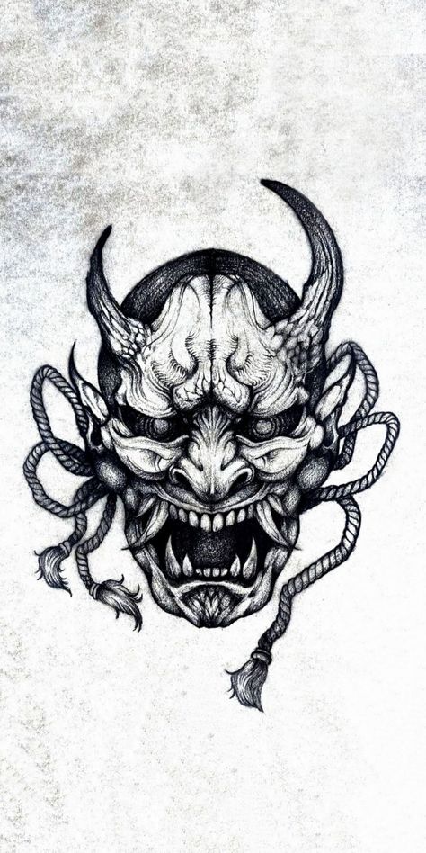 Pin by Ace Suzuki on Wallpaper | Samurai tattoo design, Oni mask tattoo, Creepy tattoos Aka Tattoo, Hannya Maske Tattoo, Mask Tattoos, Hannya Maske, Samurai Mask Tattoo, Mascara Oni, Japanese Mask Tattoo, Japanese Demon Tattoo, Tattoo Designs With Meaning