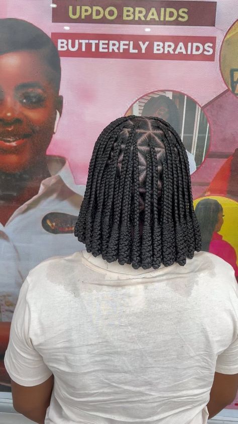 Still the 🐐 View pricelist for ALL PRICES. Can be found on the pricelist as “Bantu Knot Knotless” Not recommended for hair longer than… | Instagram Lastest Hair Styles, Braid Hairstyle Ideas, Latest Hair Braids, Hair Braid Patterns, Twisted Braid, Ghana Weaving, Bantu Knot, Short Box Braids Hairstyles, Big Box Braids Hairstyles