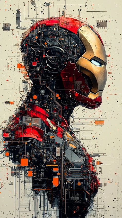 Iron Man Cartoon, Iron Man Comic, Iron Man Wallpaper, Graffiti Wallpaper Iphone, Iron Man Art, Batman Poster, Cool Car Drawings, Tech Art, Superhero Wallpaper