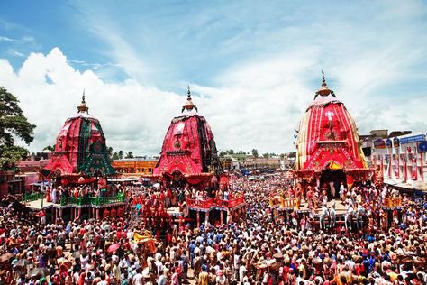 Jagannath Rath Yatra, Puri Odisha, Ratha Yatra, Jay Jagannath, Jai Jagannath, Arabic Grammar, July Events, Temple India, Rath Yatra