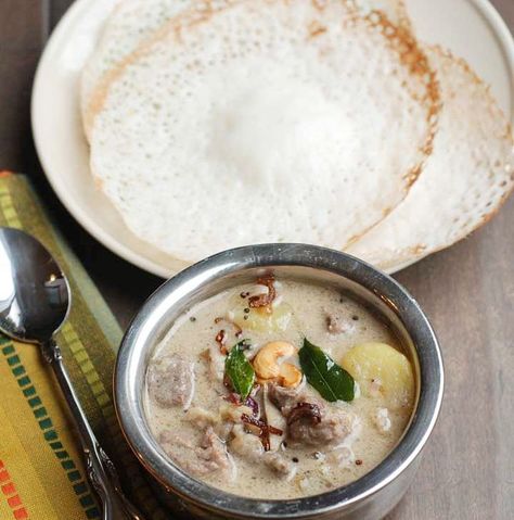 Piping hot appams and chicken stew for lunch made our day!  #lunchdoneright #morefoodisgood #canwegetmorefood #hungryforever #foodpics #foodlife #foodlove #nomnom #letsdigin #foodphotography #foodscenes #foodstagram #foodofinstagram #foodgram #foodieforlife Stew In Pressure Cooker, Stew Photography, Stew Recipe Slow Cooker, Mutton Stew, Recipe Slow Cooker, Recipes Yummy, Food L, Stew Recipe, Chicken Stew