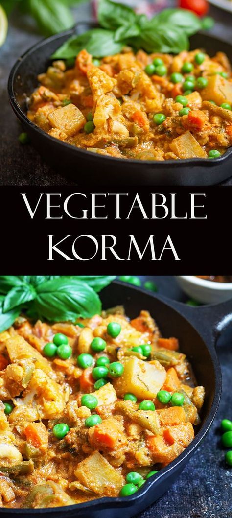 Veggie Korma, Vegetable Korma Recipe, Korma Sauce, Vegetable Korma, Korma Recipe, Vegan Richa, Chile Sauce, Garlic Recipes, Indian Dishes