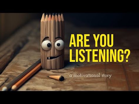 The Pencil's Tale - a story that everyone should hear - YouTube Spiritual Ecology, Encouragement Ideas, Leadership Classes, Conservation Activities, Kids Sunday School Lessons, Wow Words, Story Tale, Mind Set, School Videos