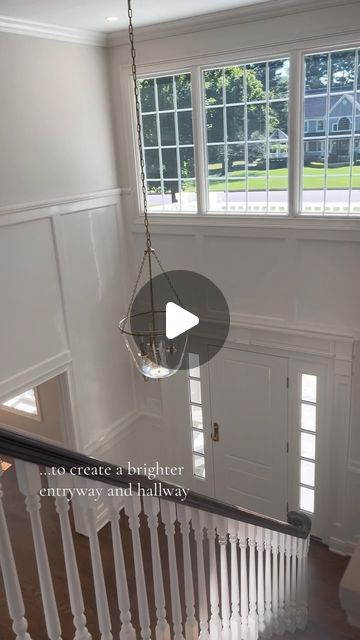 The Cozy Colonial | DeAnna Martino on Instagram: "Best decision we’ve made so far 🙌 Updating our most viral video now that the foyer is done! Shoutout to @dutchessmillwork for making the most beautiful custom stair parts for us! Reach out to them for all your millwork needs!  #foyer #homerenovation #beforeandafter #transformation #renovationproject #housesofinstagram #interiordesign #homeimprovement #homedesign #homedecor #colonial" Colonial House Renovation Interior, White Colonial, Colonial Interior, Stair Parts, Colonial House, Viral Video, Renovation Project, Tea Room, Home Renovation