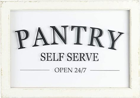 Sign For Kitchen Wall, Diy Pantry Sign Wall Decor, Cricut Pantry Door Sign, Pantry Signs On Door, Pantry Signs Farmhouse, Pantry Door Sign Ideas, Pantry Door Sign, Pantry Door Sayings, Pantry Sign Ideas