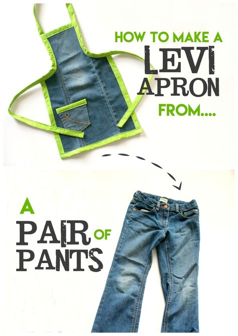 (this post may contain affiliate links)   THROWBACK THURSDAY brings you one of my most popular post–How to make an apron out of a pair of levis! Since it’s my most popular…You would think I would have updated it sooner…but no. you thought wrong.  I normally just add a photo and a link to take … Sew An Apron, Make An Apron, Artisanats Denim, Jean Apron, Painting Apron, Diy Apron, Blue Jeans Crafts, Denim Apron, An Apron