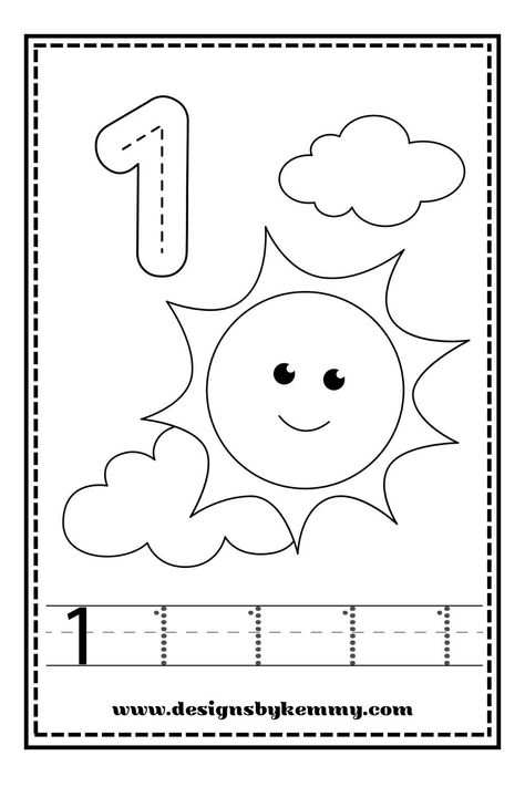 Free Number Tracing and Coloring Worksheet Learning Numbers Preschool, Find And Color, Number Activities Preschool, Counting Activities Preschool, Preschool Number Worksheets, Preschool Activities Printable, Counting Practice, Free Printable Numbers, Coloring Worksheet