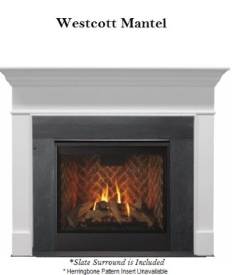 Wescott mantle with slate surround. No herringbone. Gas. Fireplace Slate, Granite Fireplace Surround, Black Slate Tiles, Indoor Gas Fireplace, Granite Fireplace, Fireplace Tile Surround, Fireplace Surround, Slate Tile, Fireplace Ideas