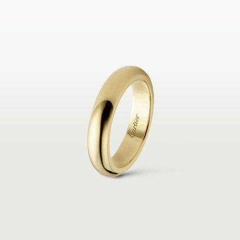 1895 wedding band Cartier Gold Ring, Cartier 1895, Cartier Wedding Bands, Cartier Gold, Cartier Men, Yellow Gold Wedding Ring, Womens Wedding Bands, Cartier Ring, Gold Wedding Band