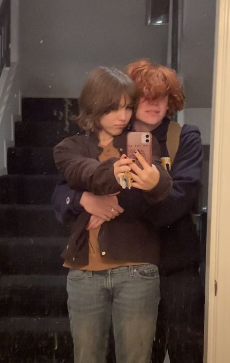 Redhead And Brunette Couple Aesthetic, Ginger Boy, Fake Life, Picture Blanket, Girl Couple, Best Rock Bands, Best Friend Photography, Brunette Girl, Boyfriend Girlfriend