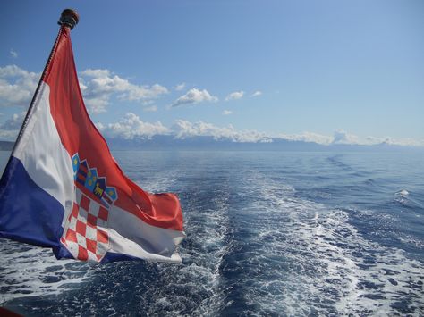 Croatian Flag Aesthetic, Croatia Flag Aesthetic, Cro Aesthetic, Makarska Croatia, Croatian Flag, Croatia Summer, Croatia Flag, Boat Flags, Ronaldo Videos