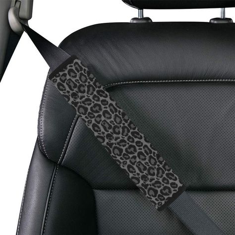 Black Leopard Car Seat Belt Cover, Animal Print Gray Cheetah Cute Men Women Washable Strap Cushion Shoulder Pads Decoration Protector -  #animal #Belt #Black #Car #Cheetah #cover #Cushion #Cute #Decoration #gray #Leopard #Men #Pads #Print #Protector #Seat #Shoulder #Strap #Washable #Women Custom Car Seats, Seatbelt Cover, Maori Patterns, Fern Pattern, Moon Tattoo Designs, Aztec Fashion, Cute Car Accessories, Black White Pattern, Seat Belt Cover