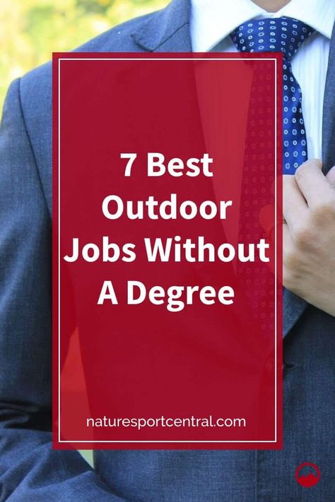 If you’re not out there in the wilderness every day, then you’re probably working a desk job and dreaming about what it would be like to work in the great outdoors. Chances are you may be interested in these outdoor jobs in nature without a degree. With this list of top outdoor jobs, you’ll be able to explore your options and find the position that best suits you. #outdoors #camping #fishing #hiking Jobs Without A Degree, Outdoor Jobs, Finding A Job, Best Jobs, Environmental Engineering, Desk Job, Camp Counselor, Summer Jobs, High Paying Jobs