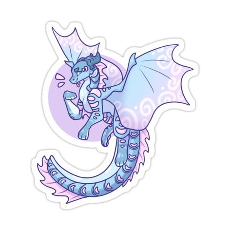 Decorate laptops, Hydro Flasks, cars and more with removable kiss-cut, vinyl decal stickers. Glossy, matte, and transparent options in various sizes. Super durable and water-resistant. Wings Of Fire Stickers, Jubilee Fanart, Wof Drawings, Therian Ideas, Dragon Stickers, Cute Dragon Drawing, Wings Of Fire Dragons, Sketchbook Cover, Dragon Puppet