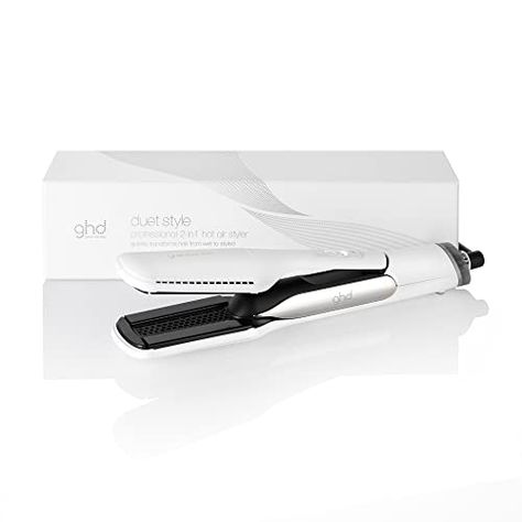 ghd Duet Style 2-in-1 Hot Air Styler - Transforms Hair from Wet to Styled with Air-Fusion Technology (White) : Amazon.co.uk: Beauty Hair Tool Set, Flat Iron Hair, Hair Straighteners Flat Irons, Iron Hair, Hair Straightening Iron, Heat Styling, Frizz Free Hair, Ground Breaking, Flat Iron Hair Styles