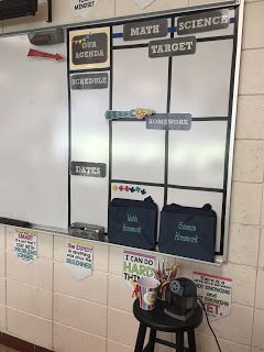 Classroom Whiteboard Organization, Middle School Style, Make A To Do List, Agenda Board, Western Classroom, Whiteboard Organization, Middle School Drama, Middle School Fashion, Classroom Whiteboard