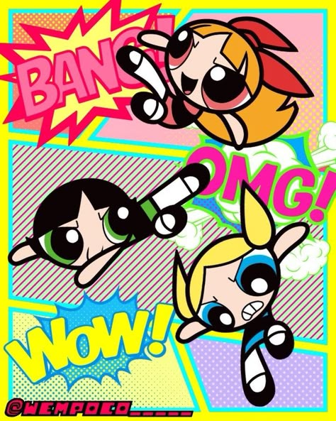 Powerpuff Fanart, Pfp Bestie, Chaos Trio, Care Bears Vintage, Power Puff Girl, Friend Scrapbook, Super Nana, Powerpuff Girls Fanart, Ppg And Rrb