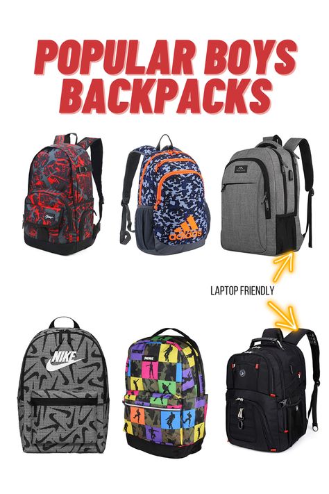 Kids Backpack Boys, Popular Backpacks, Boys Backpacks, Cute School Supplies, Back To School Outfits, Kids Backpacks, School Backpacks, School Outfits, School Supplies