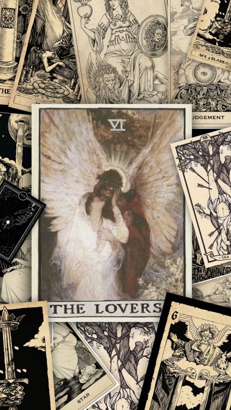 #tarotcards #tarot #music #love #aesthetic #vintage Aphrodite Tarot, Tarot Journal, The Lovers Tarot, I Carry Your Heart, Bulletin Journal Ideas, I Love Someone, Love The Earth, Star Crossed Lovers, Movie Covers