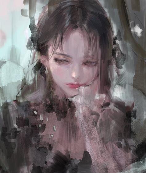 Comics People, Japon Illustration, Digital Art Anime, Ethereal Art, Digital Art Girl, Painting Style, 그림 그리기, Pretty Art, Painting Inspiration