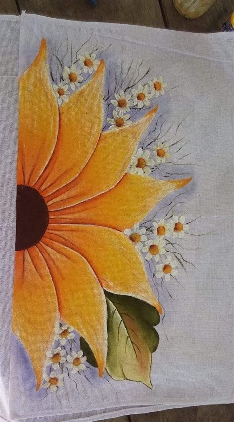 Hur Man Ritar Blommor, Canvas For Beginners, Soyut Sanat Tabloları, Easy Canvas Painting, Sunflower Art, 수채화 그림, Sunflower Painting, Urban Sketchers, Beginner Painting