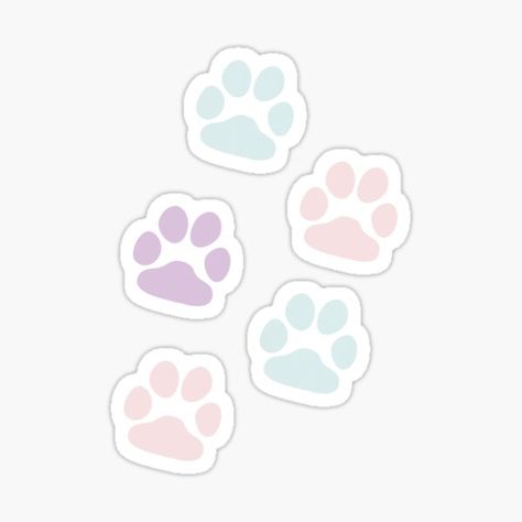 Paw Print Pattern, Paw Print Stickers, Cute Pastel, Dog Mama, Sticker Cute, Paw Prints, Cat Paws, Print Pattern, Digital Planner