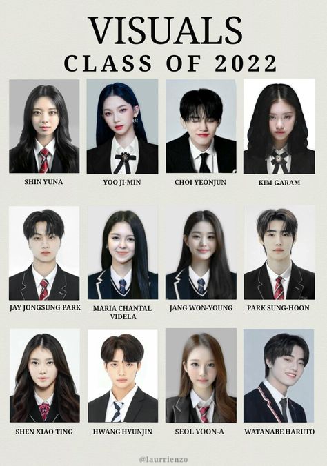 Wonyoung And Garam, Wonyoung With Sunghoon, Sunghoon School Id, Hyunjin And Wonyoung Edit, Jay And Karina, Xiaoting Visual, Karina And Wonyoung Edit, Kpop School Concept, Sunghoon And Wonyoung Edit