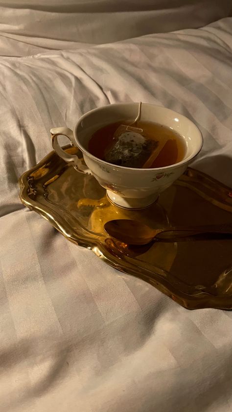 Cup Of Tea Aesthetic Night, Nighttime Tea Aesthetic, Tea Tray Aesthetic, Tea Photography Aesthetic, Night Time Tea Aesthetic, Night Tea Aesthetic, Tea Aesthetic Vintage, Tea Night Time, Hot Tea Aesthetic