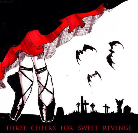 Three Cheers For Sweet Revenge Three Cheers For Sweet Revenge Poster, Three Cheers For Sweet Revenge Tattoo, Three Cheers For Sweet Revenge Aesthetic, 3 Cheers For Sweet Revenge, Mcr Poster, Revenge Wallpaper, Mcr Albums, Gerard Way Art, Three Cheers For Sweet Revenge